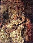 WATTEAU, Antoine, Gilles and his Family